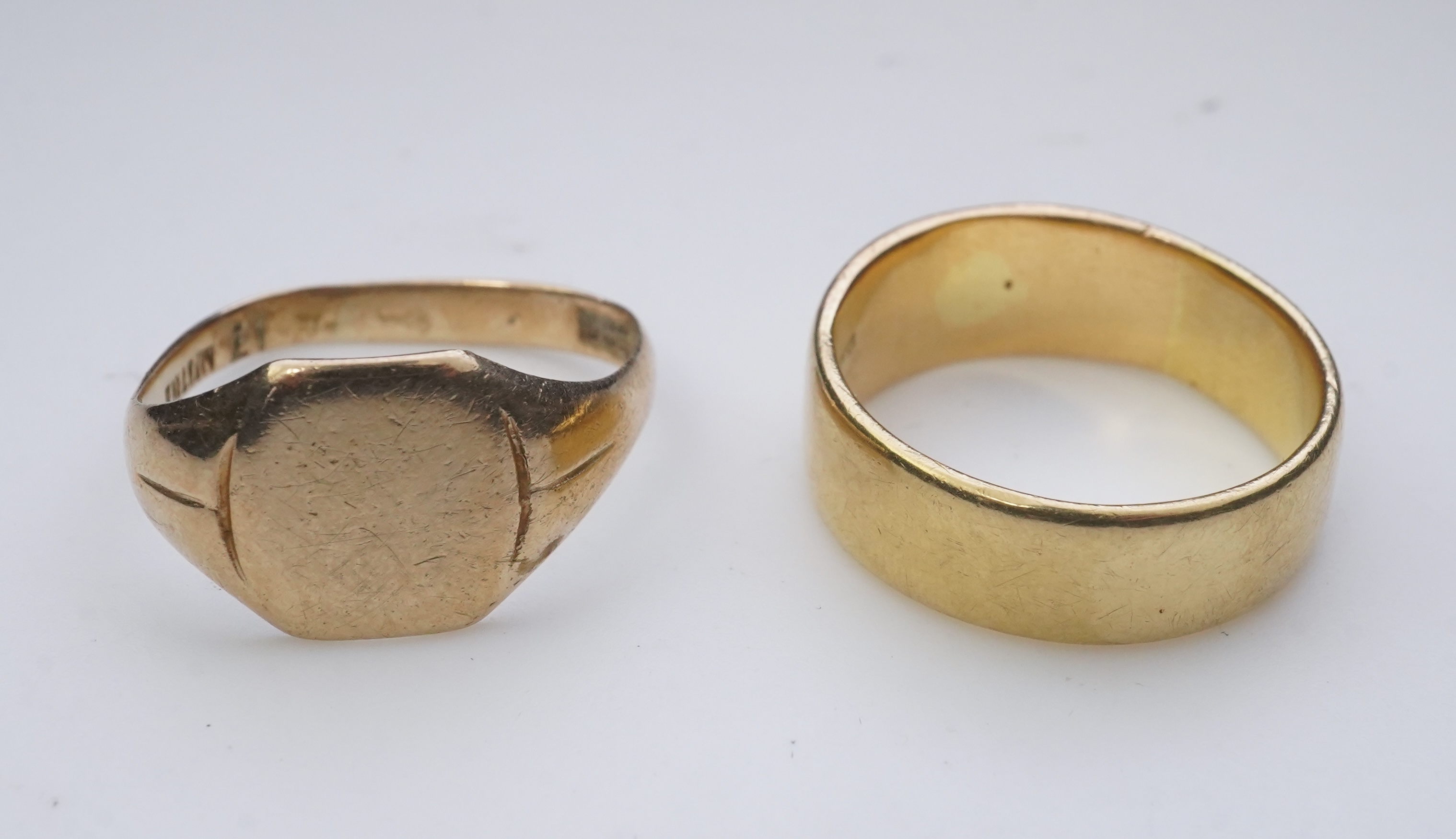 Two gold rings